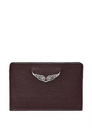 Zadig&Voltaire leather logo-plaque cardholder - Brown