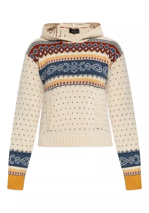 ETRO patterned hooded sweater - Neutrals