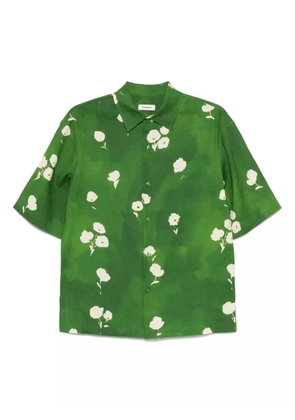 SANDRO floral-print shirt - Green
