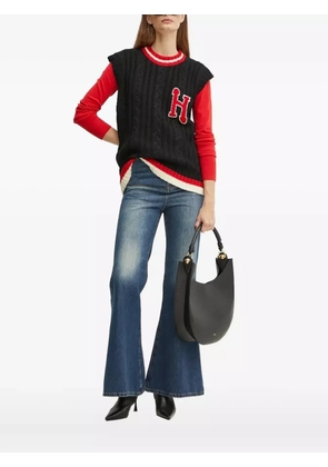 Silvian Heach cable-knit sweater vest - Black