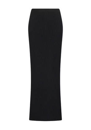 Canessa ribbed cashmere midi skirt - Black