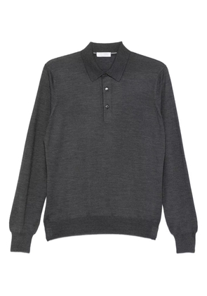 Gran Sasso long-sleeve polo shirt - Grey