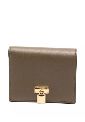 TOM FORD padlock leather wallet - Green