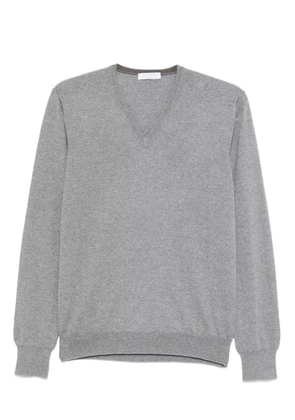 Gran Sasso v-neck wool sweater - Grey