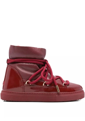 Inuikii leather lace-up boots - Red