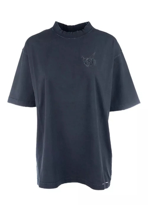 Balenciaga logo cotton t-shirt - Black