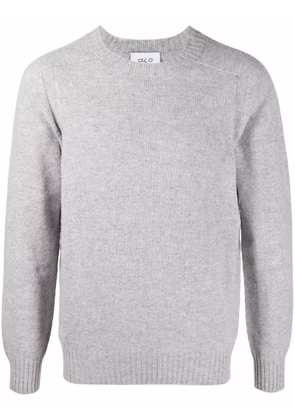 D4.0 ribbed-trim virgin-wool jumper - Grey