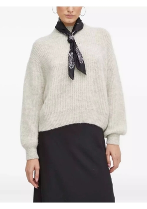 American Vintage East ribbed balloon-sleeve jumper - Neutrals