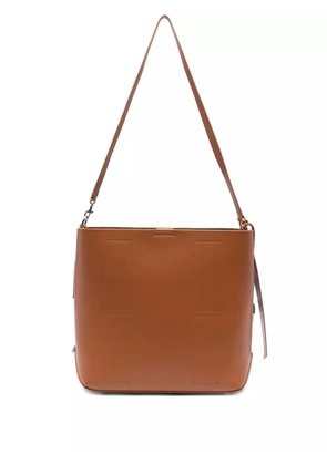Hogan medium leather shoulder bag - S003 BROWN