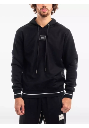 YES LONDON logo-detail hoodie - Black