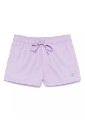 Versace Medusa-patch swim shorts - Purple