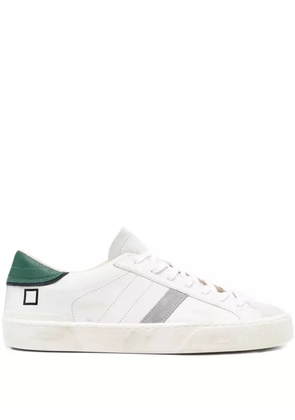 D.A.T.E. Hill Low leather-panel sneakers - White