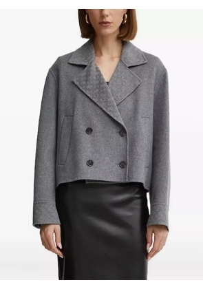 BOSS double-breasted coat - Grey