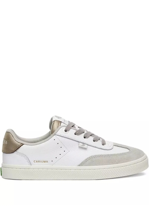 Cariuma Toca metallic-detail leather sneakers - White