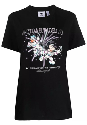 adidas x Disney graphic-print cotton T-shirt - Black
