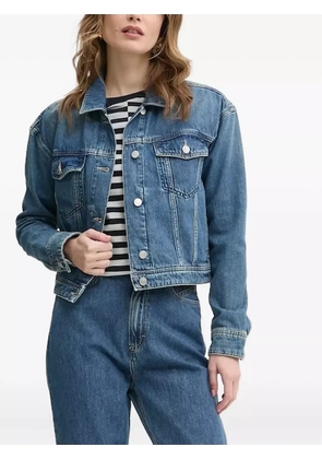 BOSS button-fastening denim jacket - Blue