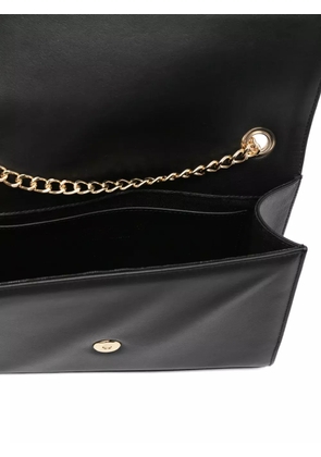 Via Roma 15 logo-plaque shoulder bag - Black