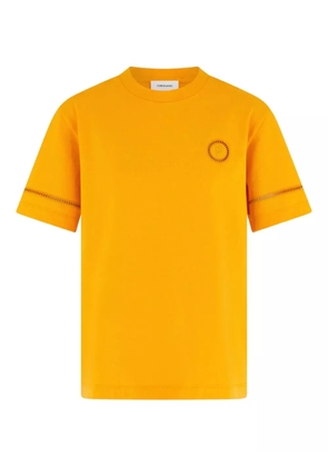 Ferragamo logo-embellished crew-neck T-shirt - Yellow