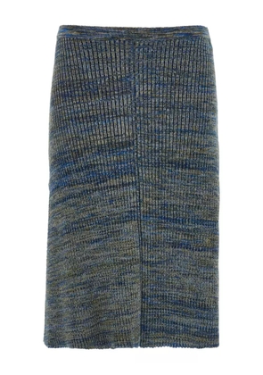 Ferragamo knitted side-tie skirt - Blue