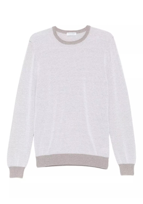 Gran Sasso textured cotton sweater - Grey