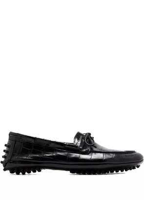 Le Monde Beryl Driver embossed moccasins - Black