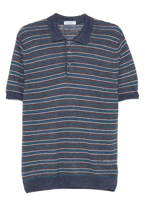 Gran Sasso striped polo shirt - Blue