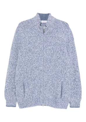 Gran Sasso speckled wool cardigan - Blue