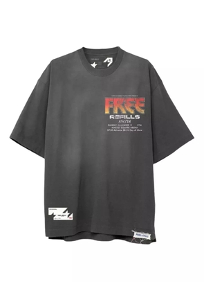 Free Refills Kiss graphic-print cotton t-shirt - Grey
