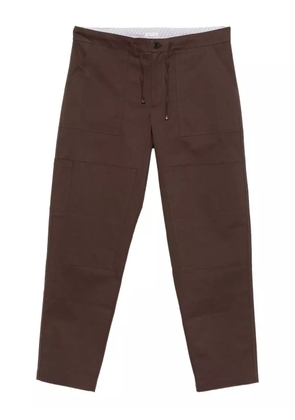 ROVI lucca drawstring patch-pocket trousers - Brown