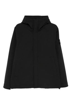 Stone Island softshell hooded parka - Black