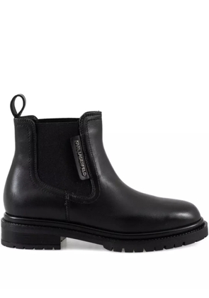 Karl Lagerfeld elastic-panel chelsea boots - Black