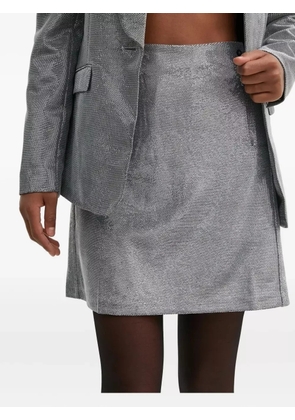 Pedro Del Hierro metallic-finish mini skirt - Grey