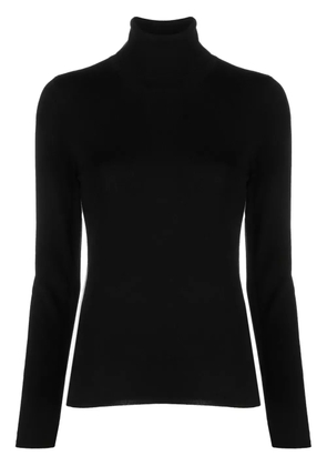 Zanone fine-knit high-neck jumper - Black