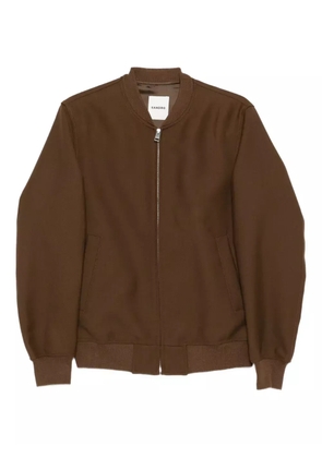 SANDRO zip-up bomber jacket - Brown