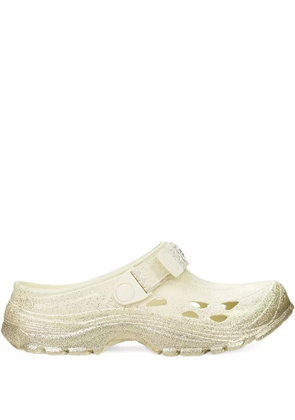Lanvin x Suicoke Curb glittered clogs - Neutrals