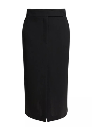 Semper double-slit midi skirt - Black