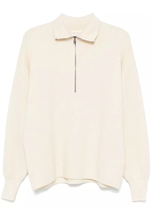Ma'ry'ya zip sweater - White