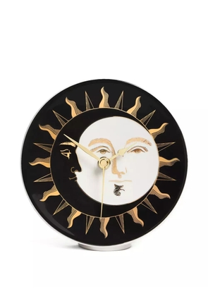 Fornasetti sun and moon decorative clock - Black