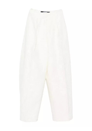 Jacquemus Le Curvo tweed trousers - White