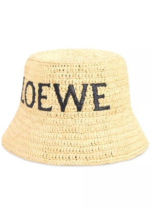 LOEWE woven-design bucket hat - Neutrals
