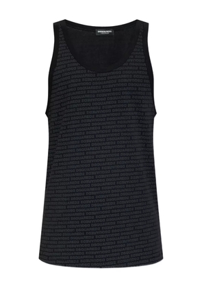 DSQUARED2 logo-print tank top - Black