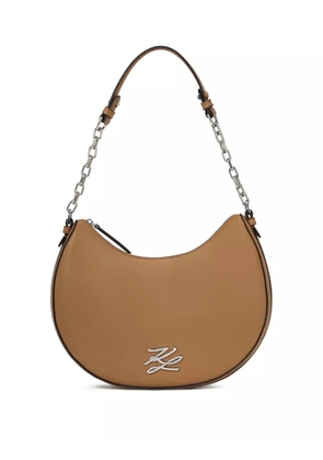Karl Lagerfeld K/Autograph moon shoulder bag - Brown