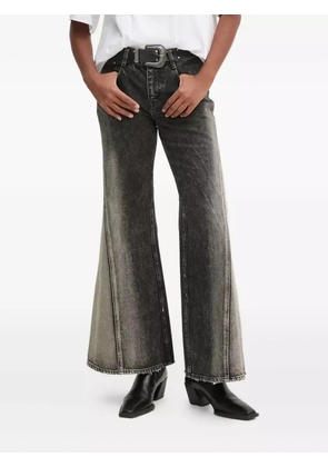 Miss Sixty acid-wash split-leg jeans - Black