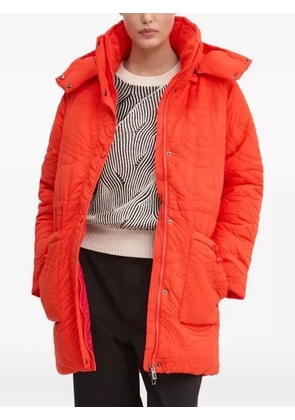 Desigual quilted-pattern hooded jacket - Orange