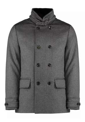 Moorer double-breasted coat - Grey