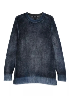 Avant Toi brushed crew-neck sweater - Blue