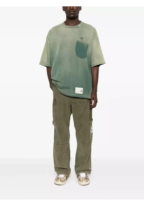 Maison MIHARA YASUHIRO cargo pocket drawstring trousers - Green