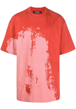 A-COLD-WALL* brush stroke-print T-shirt - Red