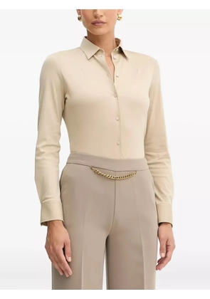 BOSS long-sleeve buttoned shirt - Neutrals