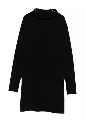 P.A.R.O.S.H. high-neck long-sleeve dress - Black